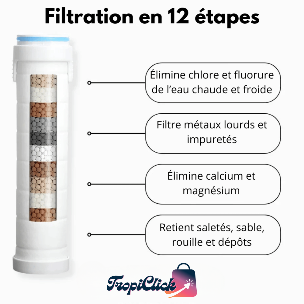 x10 Filtres de remplacement Pommeau Hydro-Pure