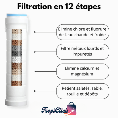 x10 Filtres de remplacement Pommeau Hydro-Pure